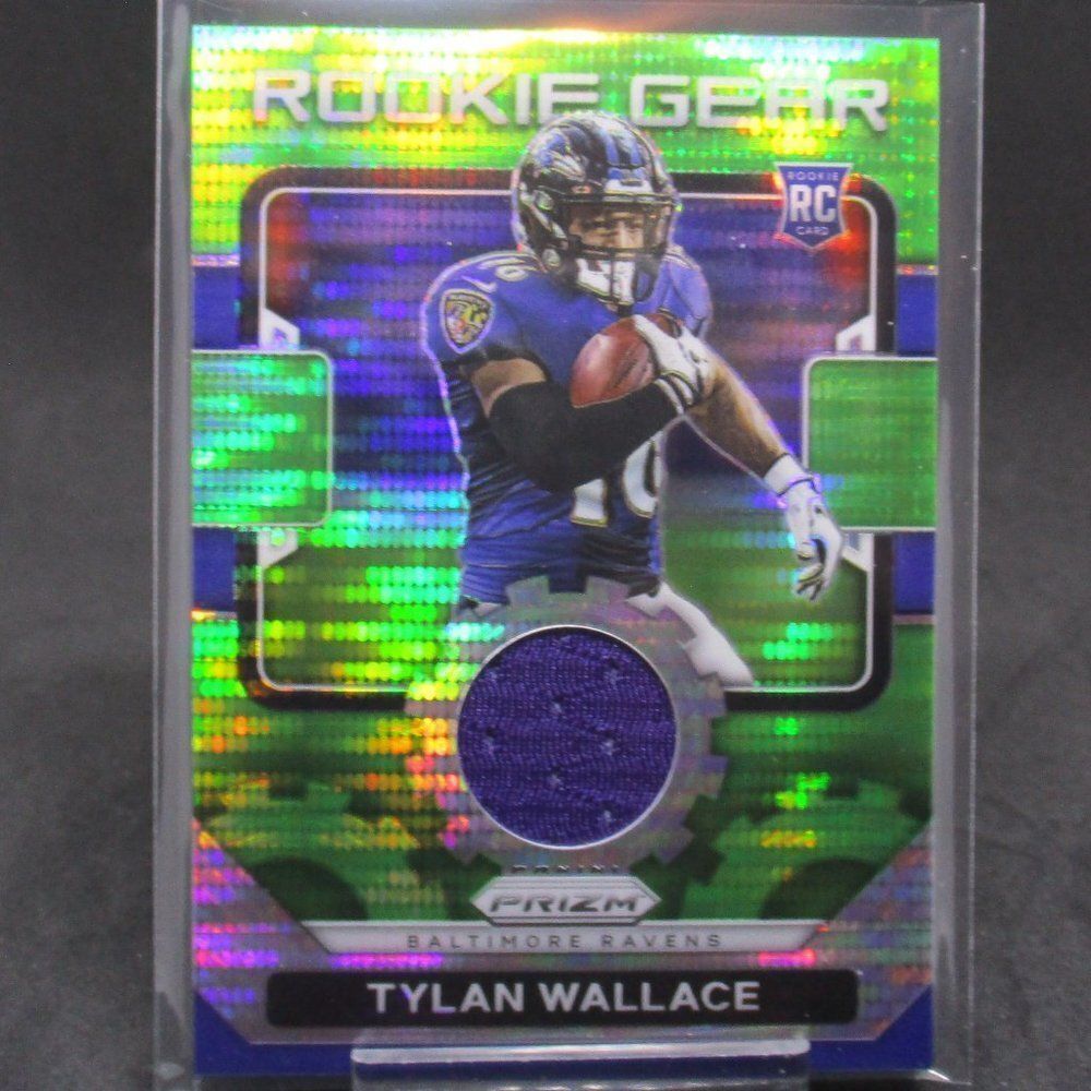 2021 Panini Prizm Rookie Gear Neon Green Pulsar Prizm Tylan Wallace RC